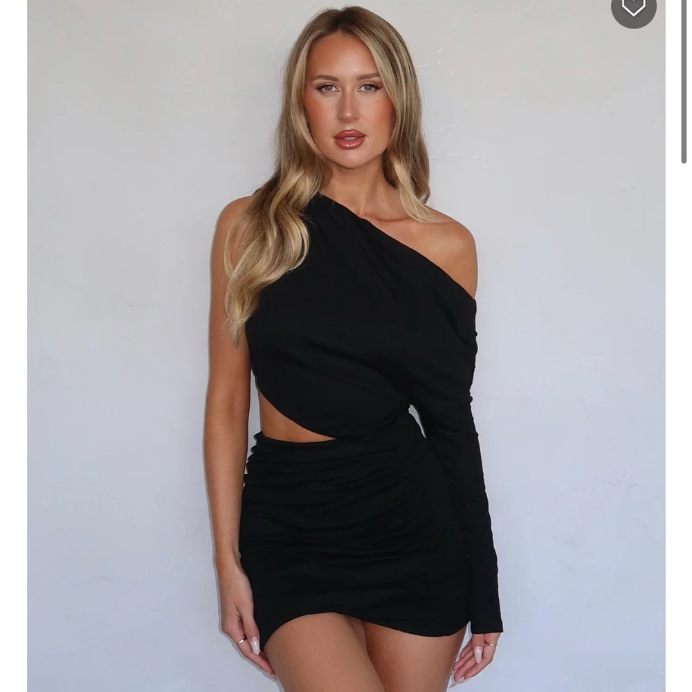 White Fox Can't Give In Mini Dress Black